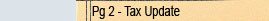 Tax Update